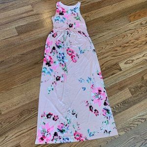 Pink Blush Floral Maternity Dress